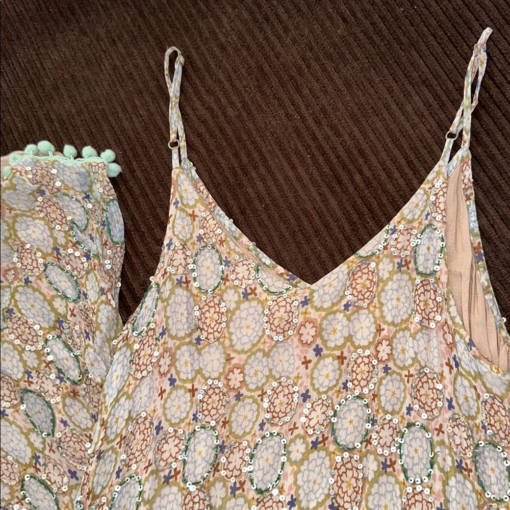 Anthropologie/Raga Boho Sequin Dress Ladies Medium